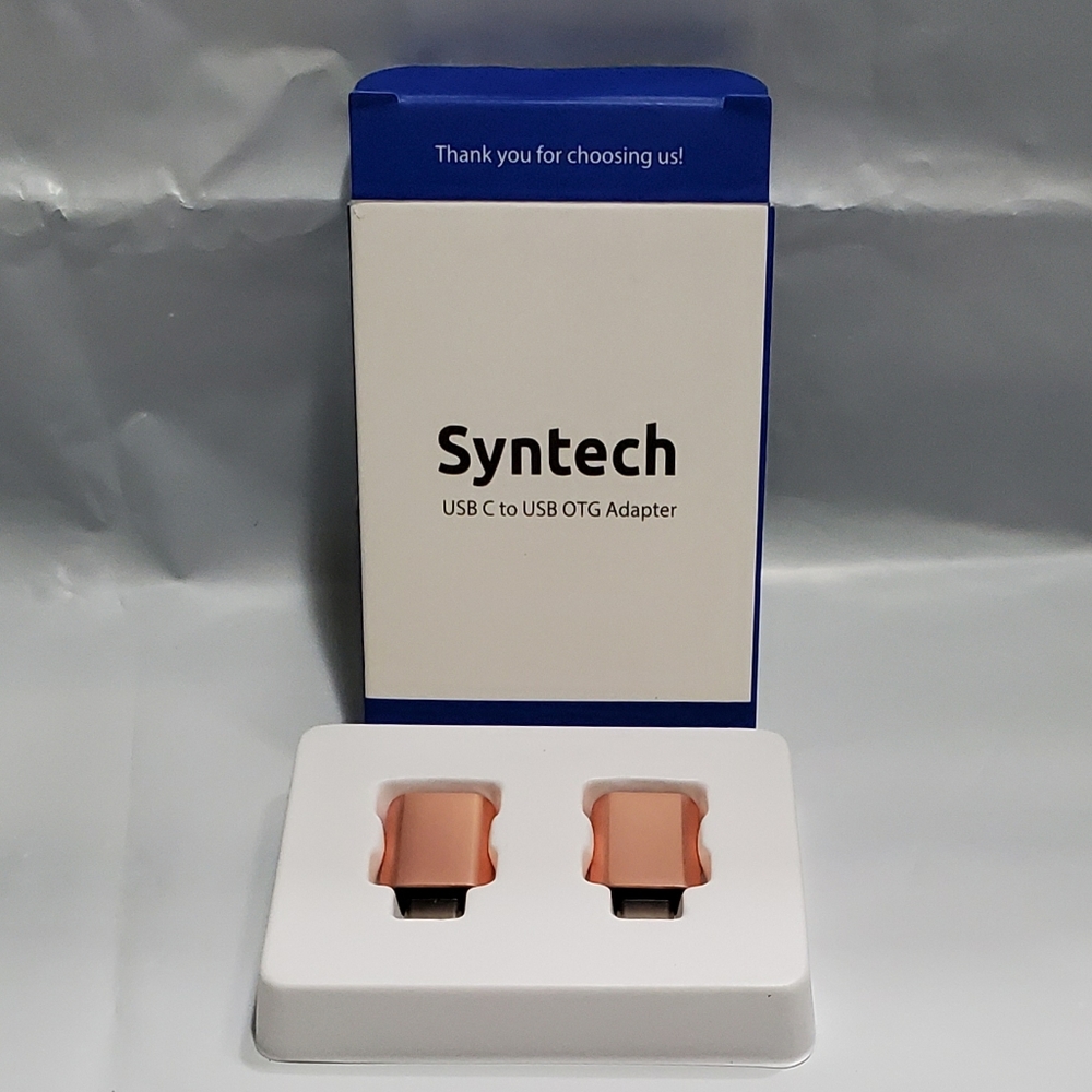 Syntech USB-C to USB OTG Adapter Cables 2pk Rose